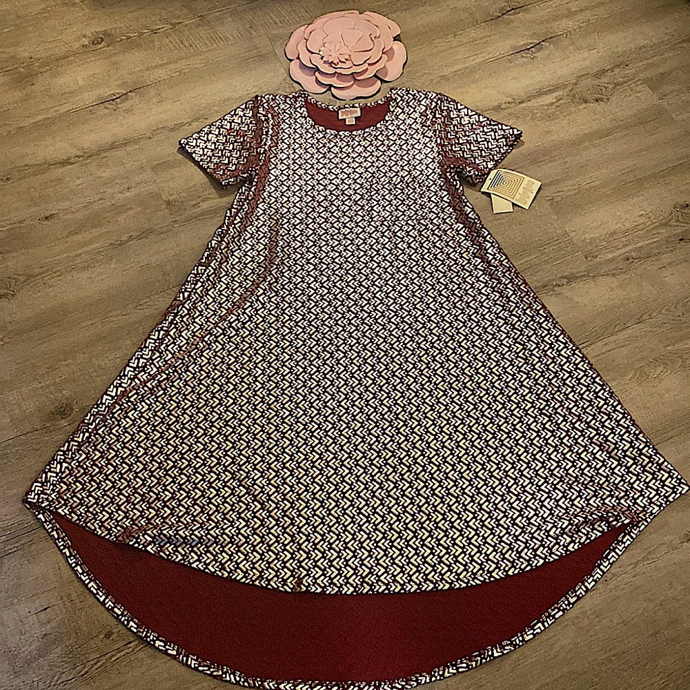 LULAROE CARLY DRESS NWT XXS